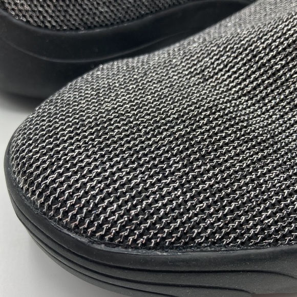 Bernie Mev New York Black Silver Metallic Slip On Sock Shoes Women's Siz… - Picture 3 of 11